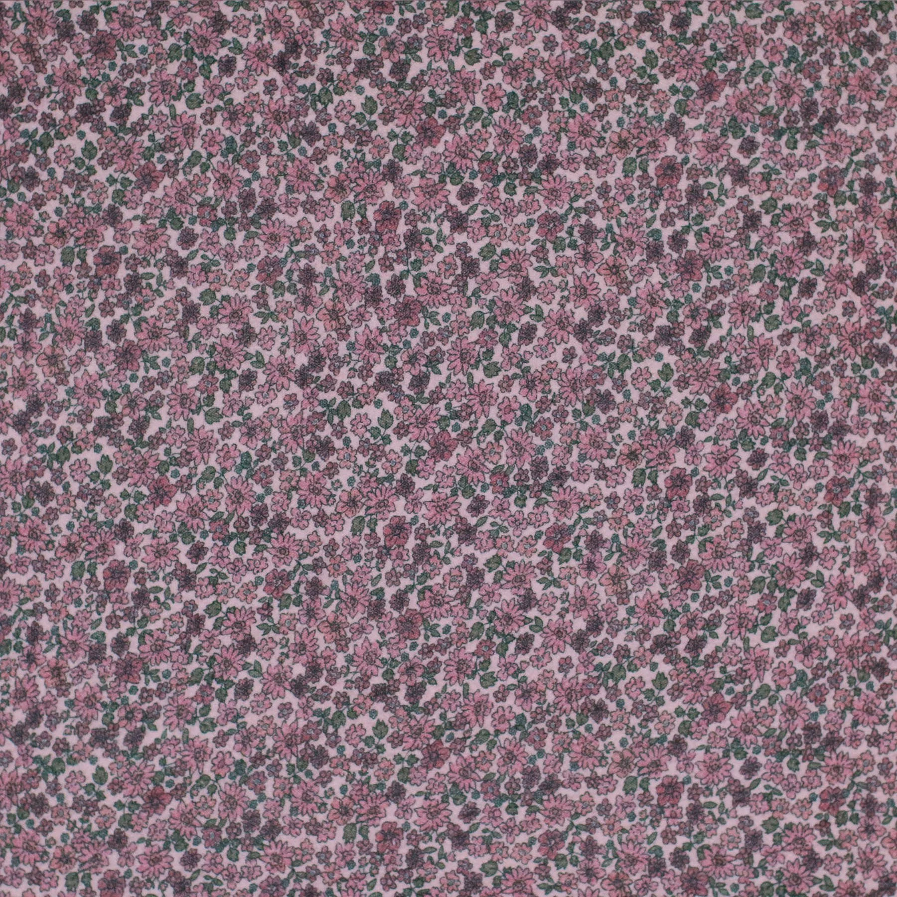 Hydrofiel Stof Digitale Print - Lieve Kleine Bloemen Framboos