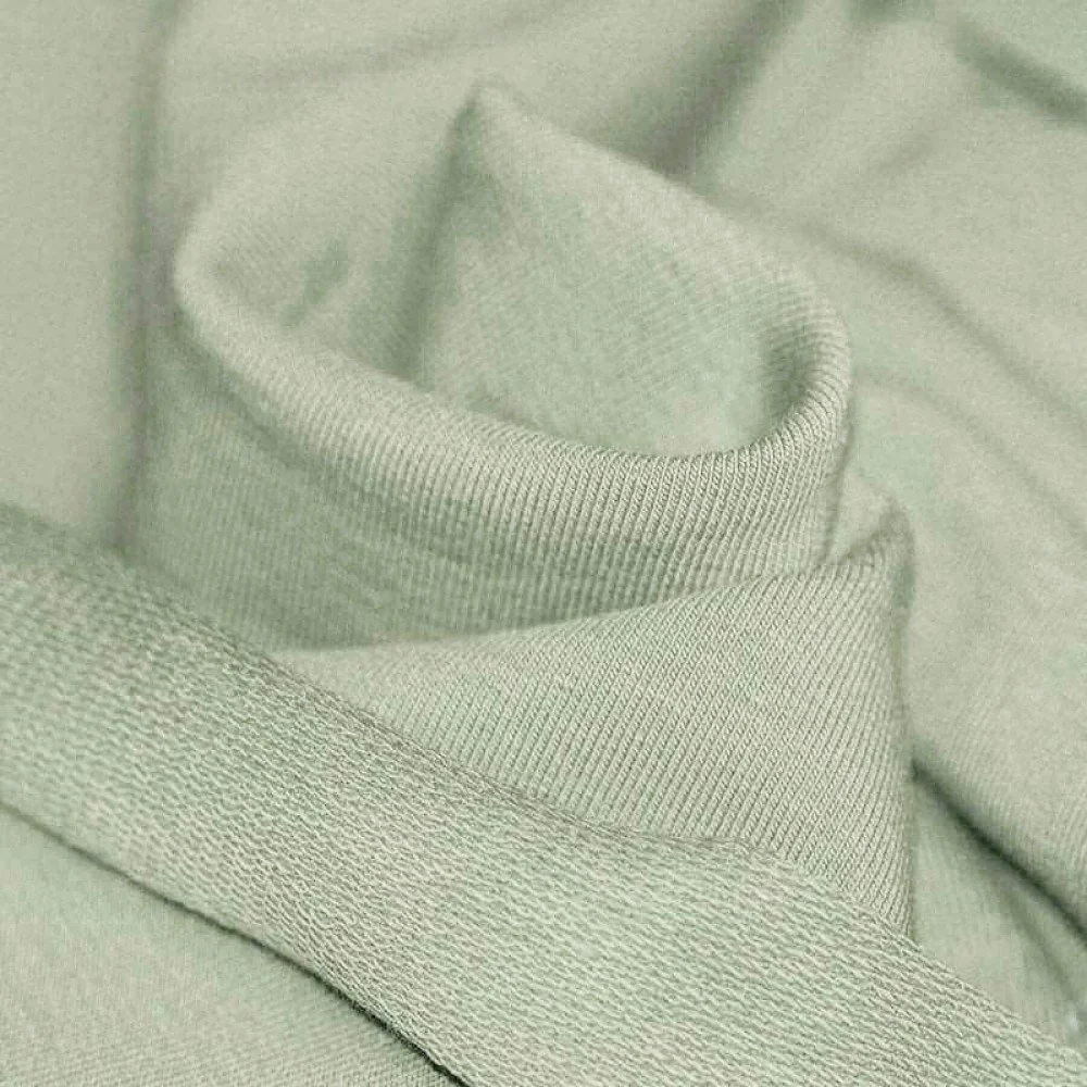 French Terry Stof Dusty Groen