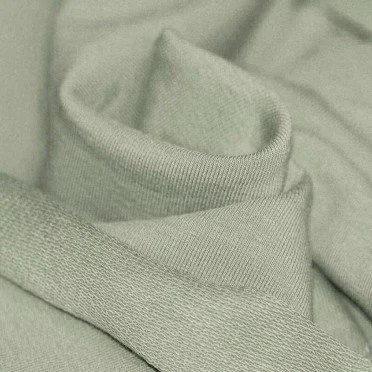 Tissu French Terry Khaki Vert - (Tissu Sweat)