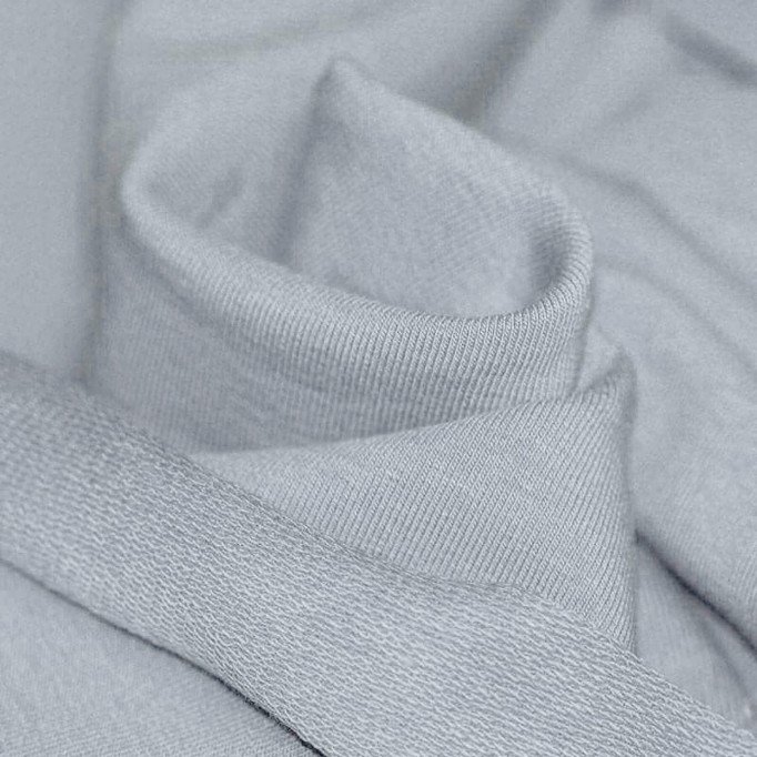 French Terry Fabric Steel Blue - (Sweat Fabric)
