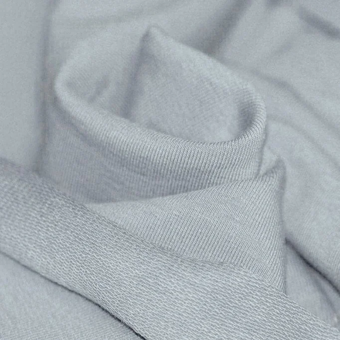 French Terry Stof Staalblauw - (Sweatshirt Stoffen)