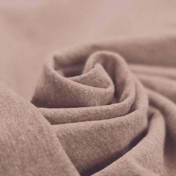 French Terry Stoff Melange (Yarn Dyed) Altrosa