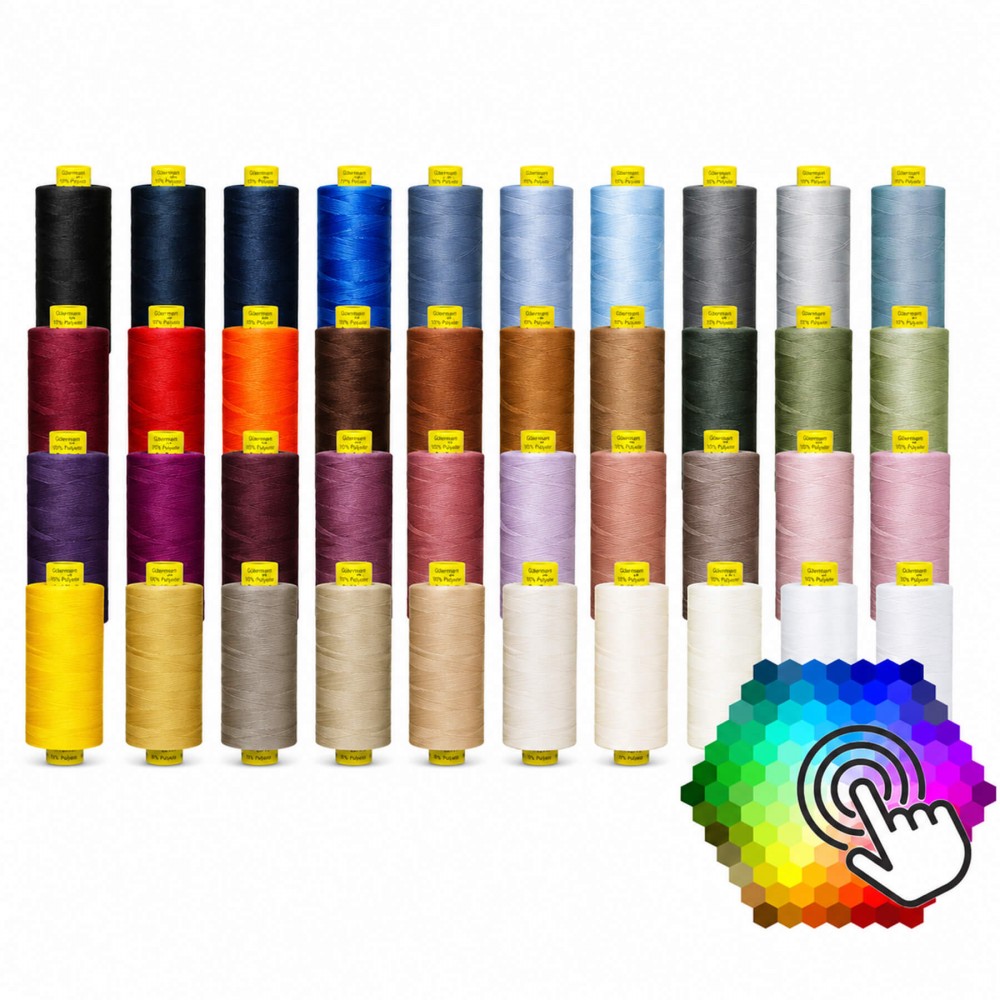 Gütermann Fils à Coudre MARA 10 Couleurs x 1 Pièce Paquet Gütermann Fils à Coudre MARA 10 Couleurs x 1 Pièce Paquet