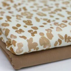 Jersey Cotton Fabric Digital Print - Big Leopard Print