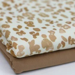 Jersey Di Cotone Stampa Digitale - Grande Leopardo Jersey Di Cotone Stampa Digitale - Grande Leopardo