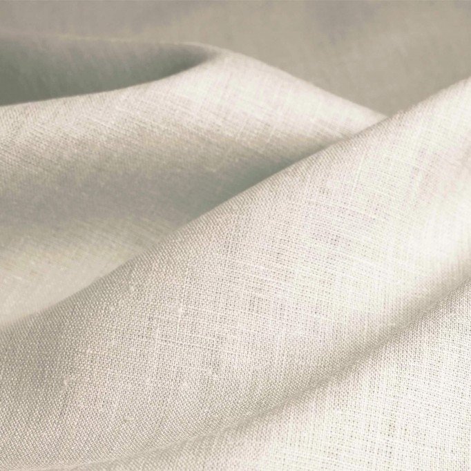 Tissu Lin Beige Naturel - (Tissu Lin lavé )