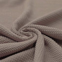 Mini Cable Jersey Fabric Taupe