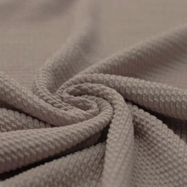 Mini Zopfmuster Jersey Stoff Taupe - (Jersey Stoffe)