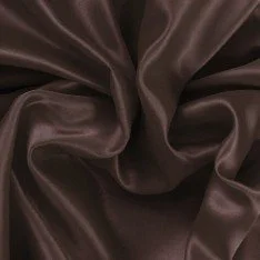 Polyester Satinstoff Braun