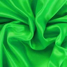 Polyester Satinstoff Grasgrün