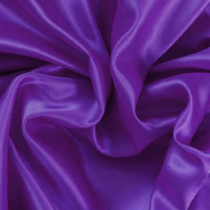 Tissu Satin Polyester Violet - (Tissu Satin)