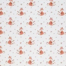 Rib Knit Jersey Fabric - Autumn Fox