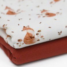 Rib Jersey Stof - Herfstvos
