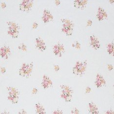 Rippstrick Jersey Stoff - Blumenstrauß Rosa
