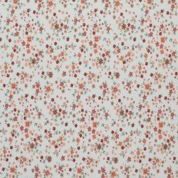 Tessuto Jersey Di Cotone Costine - Fiore Di Ranuncolo Argilla Rosa Tessuto Jersey Di Cotone Costine - Fiore Di Ranuncolo Argilla Rosa