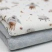 Rippstrick Jersey Stoff - Weltraumrakete - (Jersey Stoffe)