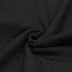 Irregular Rib Jersey Fabric Black