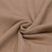 Tissu Maille Tricot Côtelé Irrégulières Cacao - (Tissus Jersey)