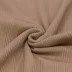 Irregular Rib Jersey Fabric Cacao