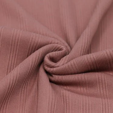 Irregular Rib Jersey Fabric Clay Pink - (Jersey Fabrics)