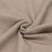 Tissu Maille Tricot Côtelé Irrégulières Beige Foncé - (Tissus Jersey)