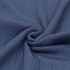 Onregelmatige Rib Jersey Stof Donker Jeans