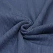 Uregelmæssig Rib Jersey Strikstof Mørk Jeans - (Jerseystoffer)