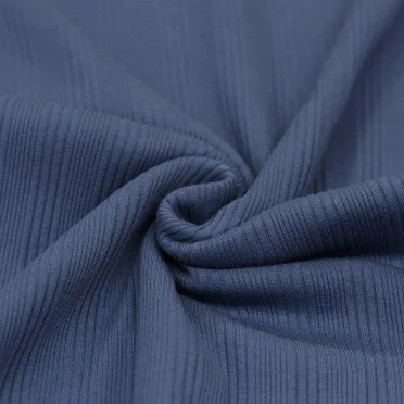 Irregular Rib Jersey Fabric Dark Jeans - (Jersey Fabrics)