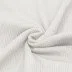 Irregular Rib Jersey Fabric Ecru