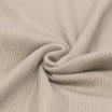 Tissu Maille Tricot Côtelé Irrégulières Beige Clair - (Tissus Jersey)