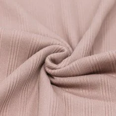 Irregular Rib Jersey Fabric Nude Pink