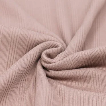 Irregular Rib Jersey Fabric Nude Pink - (Jersey Fabrics)