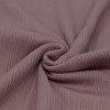Onregelmatige Rib Jersey Stof Oud Mauve