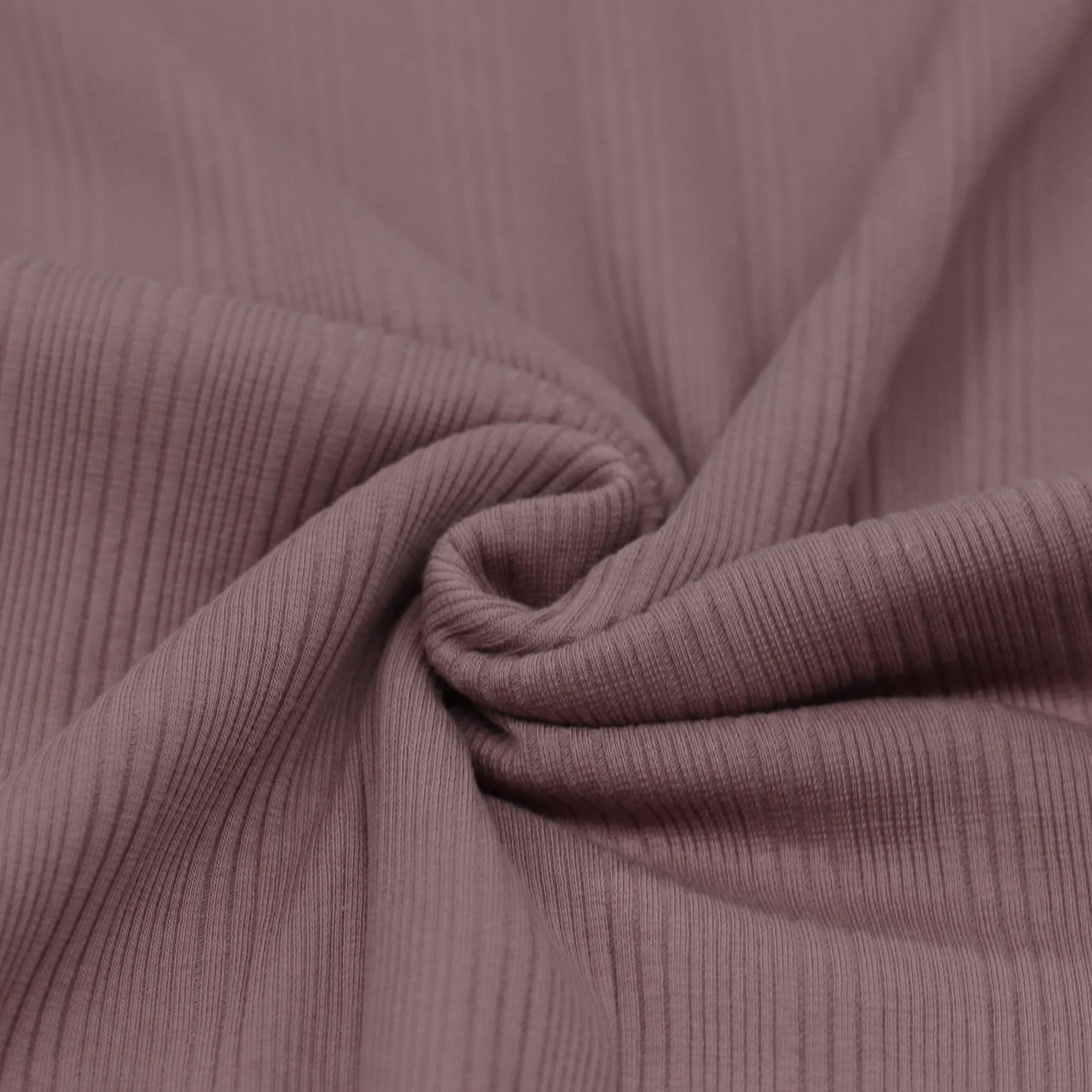 Onregelmatige Rib Jersey Stof Oud Mauve