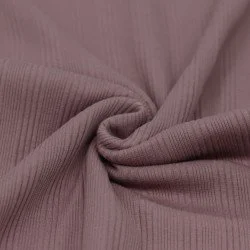Tessuto Jersey a Costine Irregolari Mauve Antico Tessuto Jersey a Costine Irregolari Mauve Antico