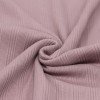 Tissu Maille Tricot Côtelé Irrégulières Vieux Rose