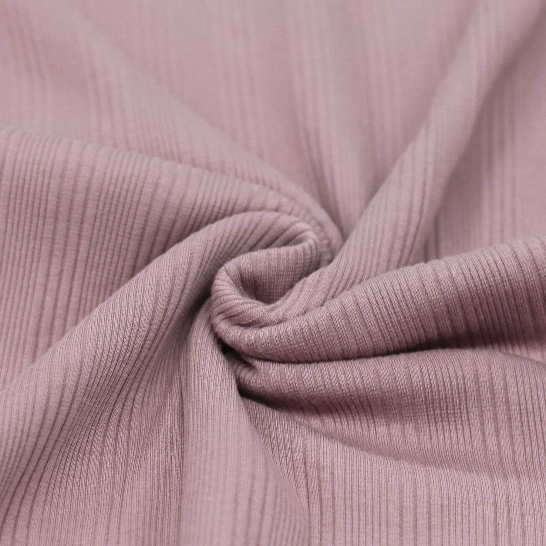 Onregelmatige Rib Jersey Stof Oud Roze