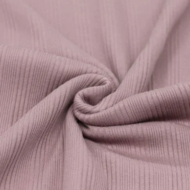 Irregular Rib Jersey Fabric Old Pink - (Jersey Fabrics)