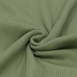 Irregular Rib Jersey Fabric Olive