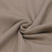 Tissu Maille Tricot Côtelé Irrégulières Taupe - (Tissus Jersey)