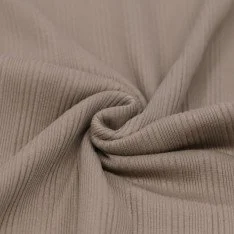 Tessuto Jersey a Costine Irregolari Taupe Tessuto Jersey a Costine Irregolari Taupe