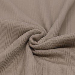 Irregular Rib Jersey Fabric Taupe