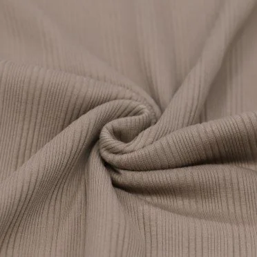 Irregular Rib Jersey Fabric Taupe - (Jersey Fabrics)