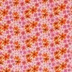 Baumwolljersey Digital - Fuchsia Orange Retro Blume Baumwolljersey Digital - Fuchsia Orange Retro Blume - (Baumwolljersey Digitaldruck)