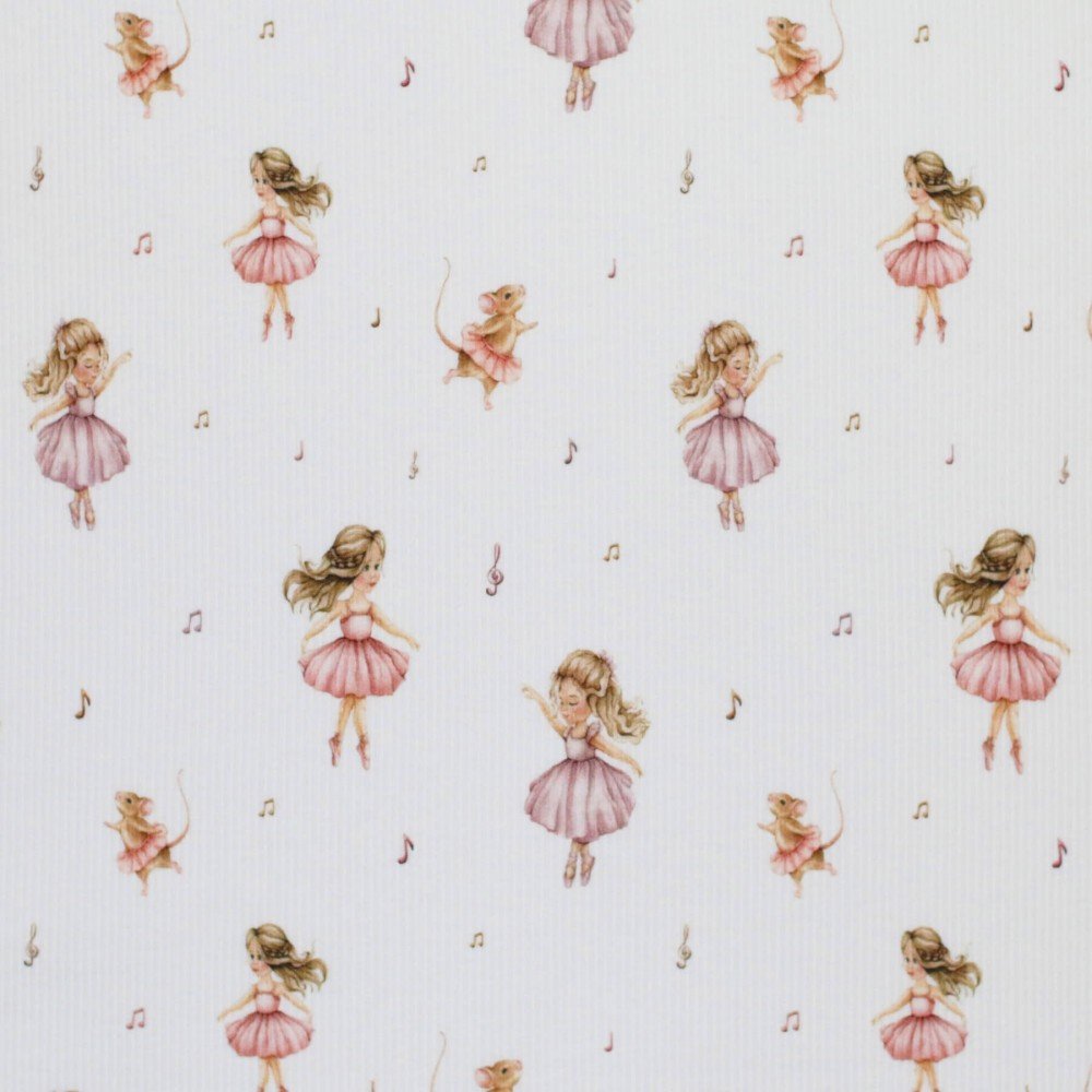 Rib Jersey Strikstof - Ballerina