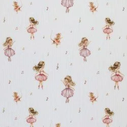 Rippstrick Jersey Stoff - Ballerina