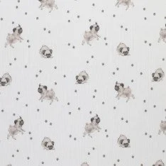 Rib Knit Jersey Fabric - Doggies