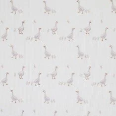 Rib Knit Jersey Fabric - Little White Ducks