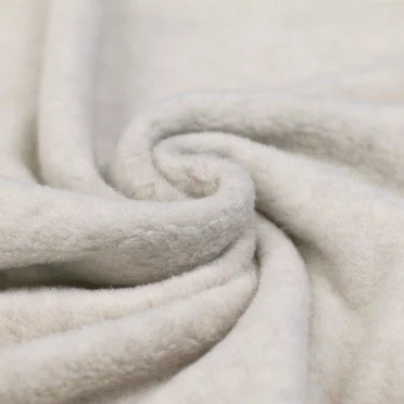 Tessuto Pile Di Cotone (Sherpa) Grigio Chiaro Melange - (Pile Tessuto Di Cotone Sherpa)