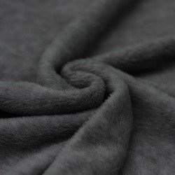 Pile Tessuto Di Cotone (Sherpa) Grigio Scuro Melange